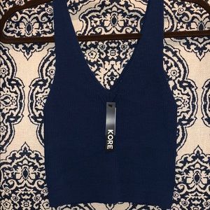 Kore boutique blue crop